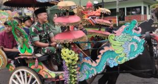 Dandim dan Istri Ajak Puluhan Anak Yatim Ngabuburit, Naik Delman Keliling Kota Kuningan