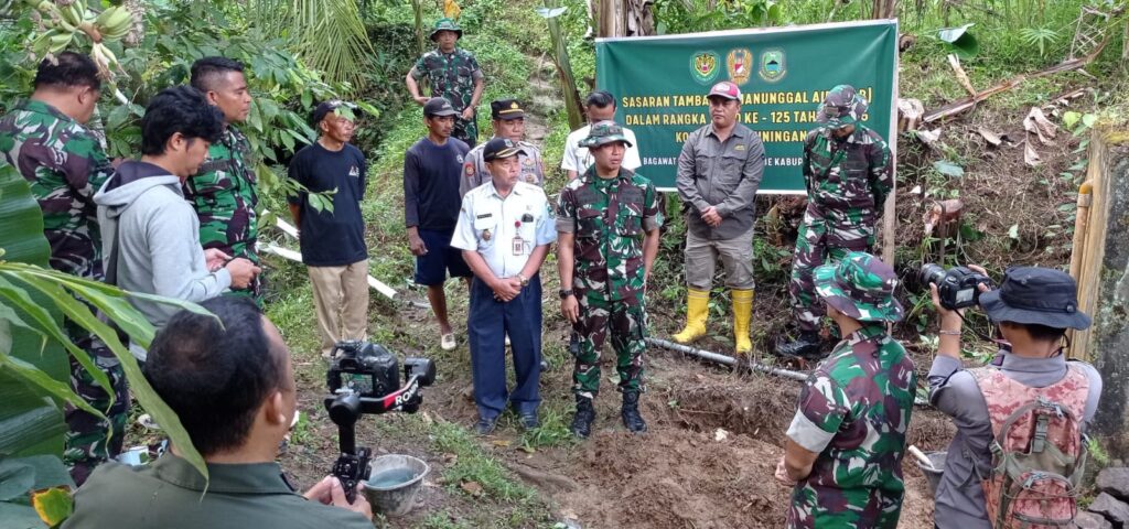 Dandim 0615/Kuningan Resmikan Revitalisasi Air Bersih di Desa Bagawat