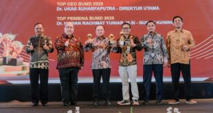 PAM Tirta Kamuning Raih Penghargaan TOP BUMD Awards Bintang 4 Tahun 2025