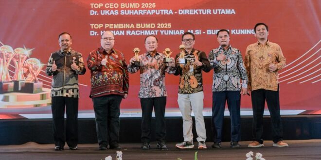 PAM Tirta Kamuning Raih Penghargaan TOP BUMD Awards Bintang 4 Tahun 2025