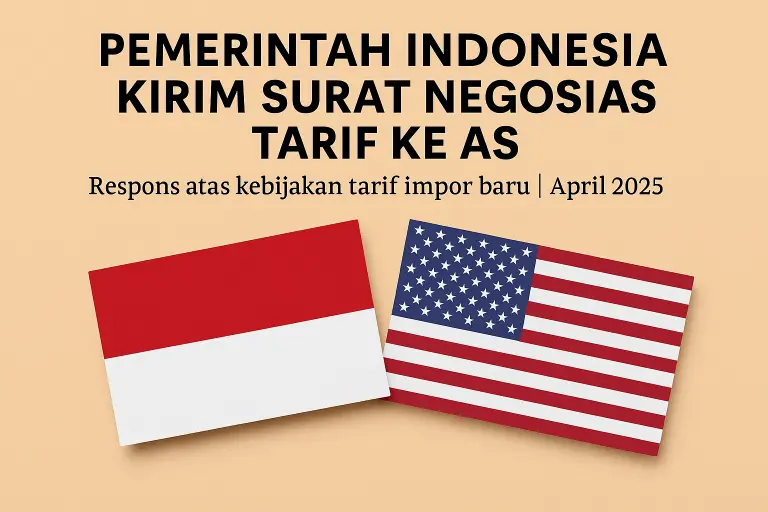 Pemerintah Indonesia Kirim Surat Negosiasi Tarif ke AS, Respons atas Kebijakan Impor Baru