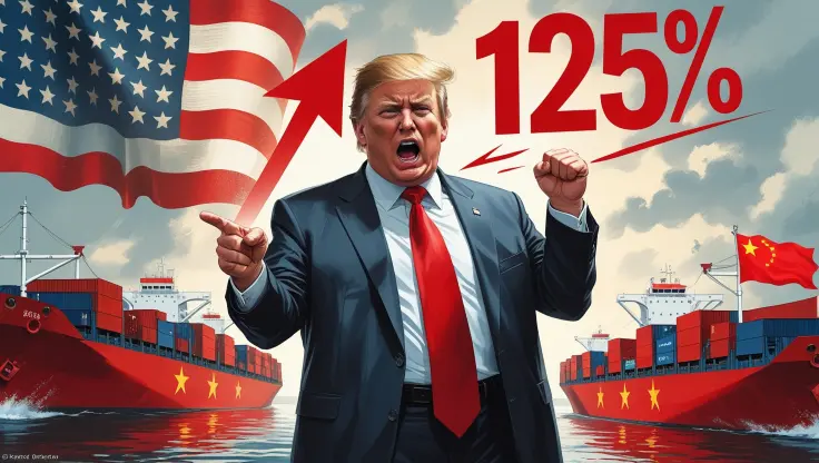 Trump Murka! Tarif Impor China Dihajar Naik Jadi 125%