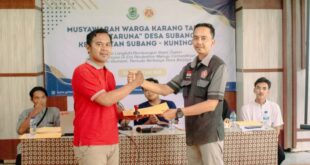 Lewat MWKT, Ramdani Terpilih sebagai Ketua Karang Taruna Desa Subang Gantikan Munawar Taufik