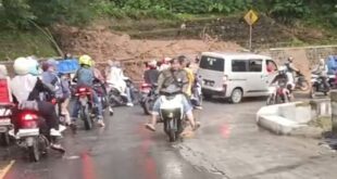 Jalur Nasional Kuningan–Cikijing Lumpuh Total Akibat Longsor, Lalu Lintas Dialihkan