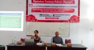 20 Tahun Kuningan Kabupaten Konservasi, Fakultas Hukum Uniku Gelar Evaluasi Kritis lewat Diskusi Ngeteh