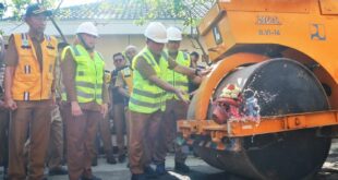 Kick Off Perbaikan Jalan Tersebar 2025, Pemkab Kuningan Gelontorkan Rp50 Miliar