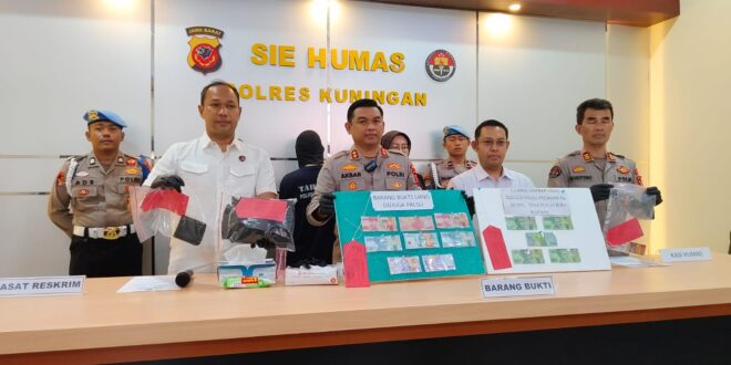 Polres Kuningan Bongkar Peredaran Uang Palsu, Oknum PPPK Ikut Terjerat