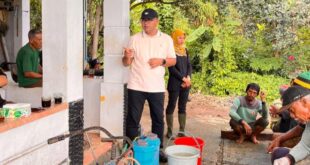 Wahyu Hidayah Kembali ke Sawah, Pimpin Langsung Gerakan Pengendalian Hama Padi di Ancaran