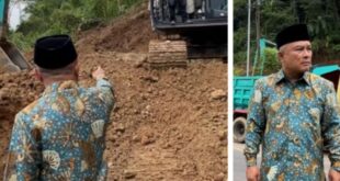 Geram! Bupati Dian Hentikan Paksa Galian Tanah yang Kotori Jalan Lingkar Timur Kuningan