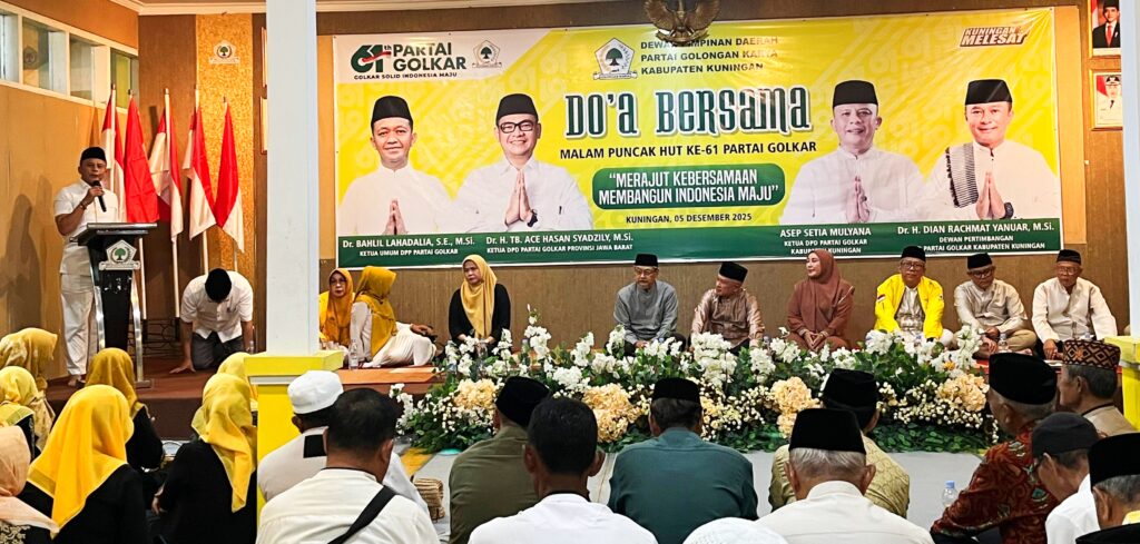 Doa Bersama hingga Santunan Warnai Puncak HUT ke-61 Golkar di Kuningan
