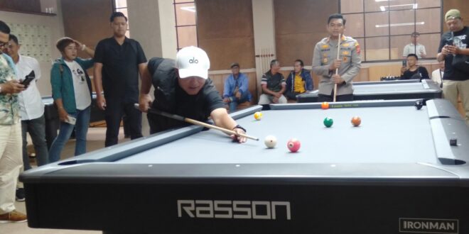 Wahana Billiard & Cafe Mewah Hadir di Jalan Eyang Hasan Maolani Cilaja, Dicoba Bupati Kuningan dan Kapolres