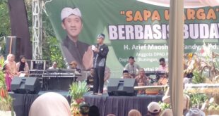 Lewat Seni dan Budaya, Arief Maoshul Affandy Sapa Ratusan Warga Karangtawang