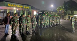 Jelang Nataru 2025–2026, TNI Sisir Titik Rawan Kuningan Lewat Patroli Gabungan Malam Hari