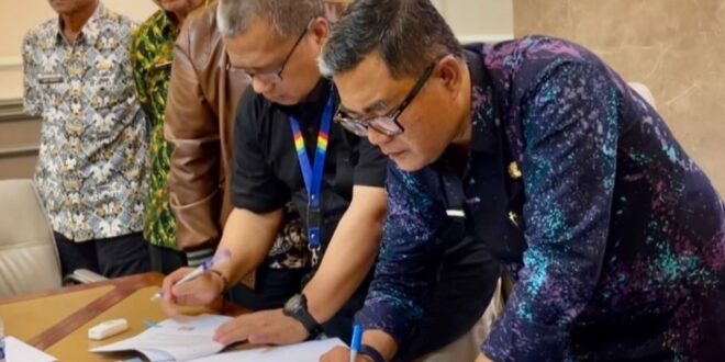 Inovasi Tanpa APBD, Pemkab Kuningan Gandeng Bank Kuningan Percantik Taman Setda