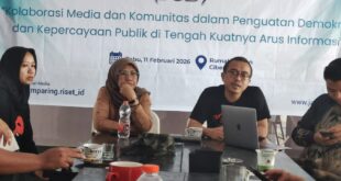 Jelang Jamparing Rilis Survei Setahun Dian-Tuti, Jurnalis Sentil Transparansi Anggaran Publikasi