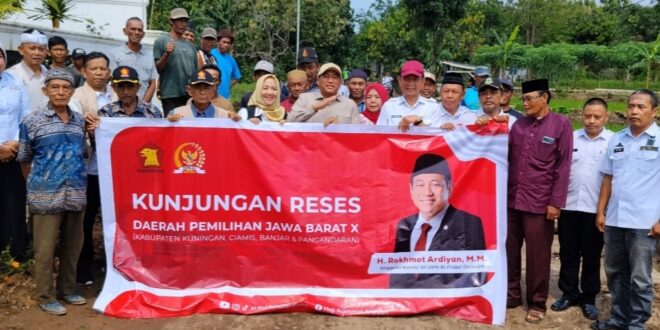 Reses di Kertawana, Rokhmat Ardiyan Kawal Perbaikan Jalan Strategis 2,1 KM