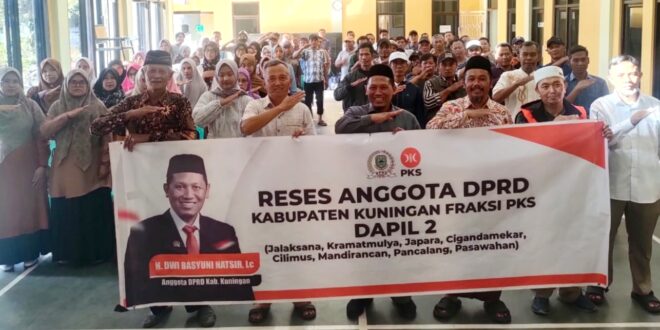 Turun ke Desa Sadamantra, Dwi Basyuni Konsisten Kawal Aspirasi Warga Dapil 2