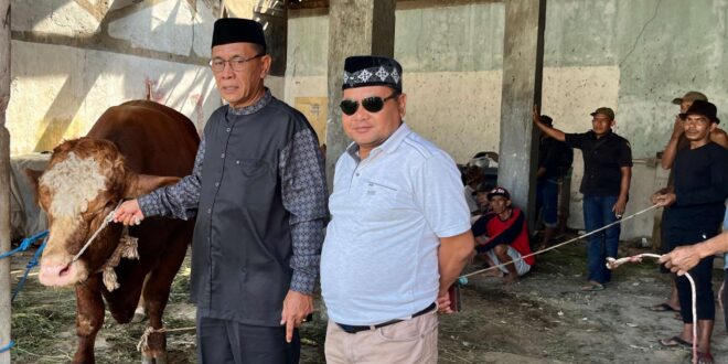 H+1 Idul Adha, Partai Gerindra Kuningan Kurban 4 Sapi dan 5 Kambing